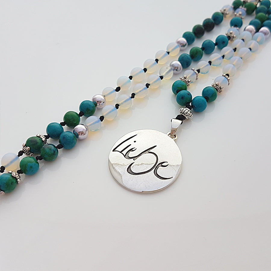 Liebe-Mala (Chrysokoll/Rek. Mondstein)