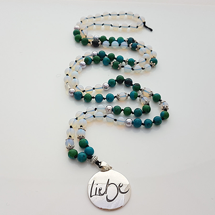 Liebe-Mala (Chrysokoll/Rek. Mondstein)