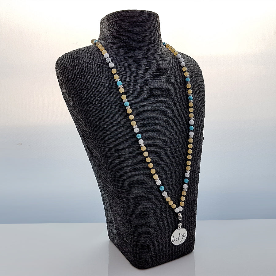 Liebe-Mala (Howlith/Jade/rek.Türkis)