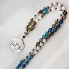 Liebe-Mala (Achat Blau, Labradorit, Howlith)