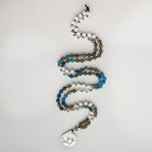 Liebe-Mala (Achat Blau, Labradorit, Howlith)