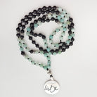 Liebe-Mala (Schwarzer Onyx, Amazonit)