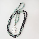 Liebe-Mala (Schwarzer Onyx, Amazonit)