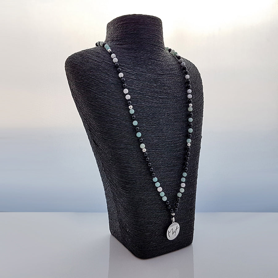 Mut-Mala (Onyx/Howlith/Amazonit)