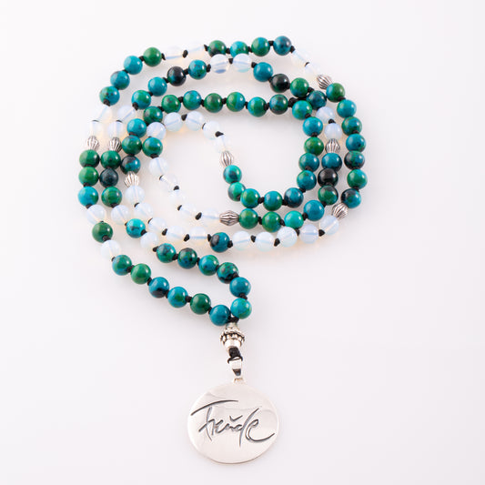 Freude-Mala (rekonstruierter Mondstein/Chrysokoll)