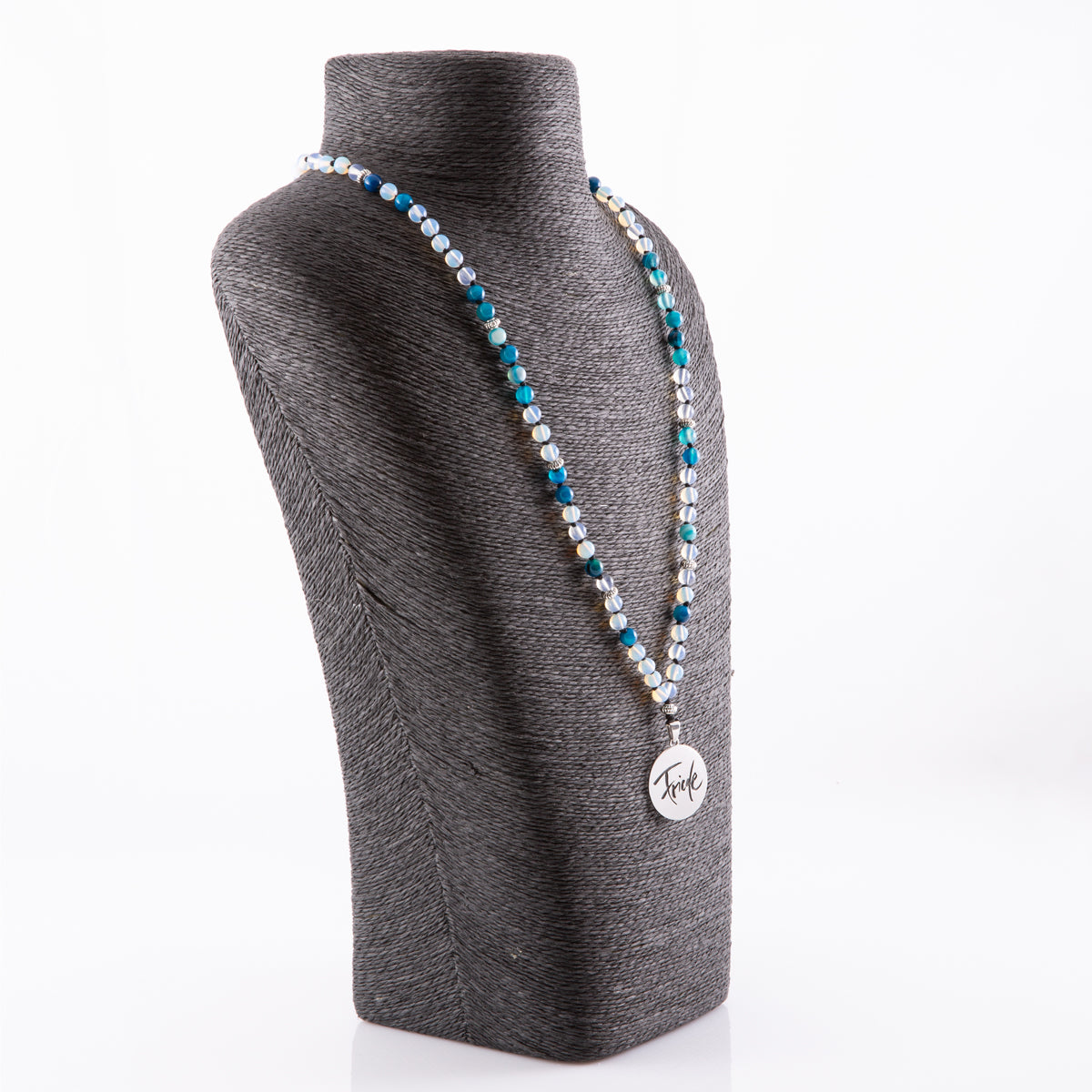 Friede-Mala (Rekonstruierter Mondstein/Achat blau)