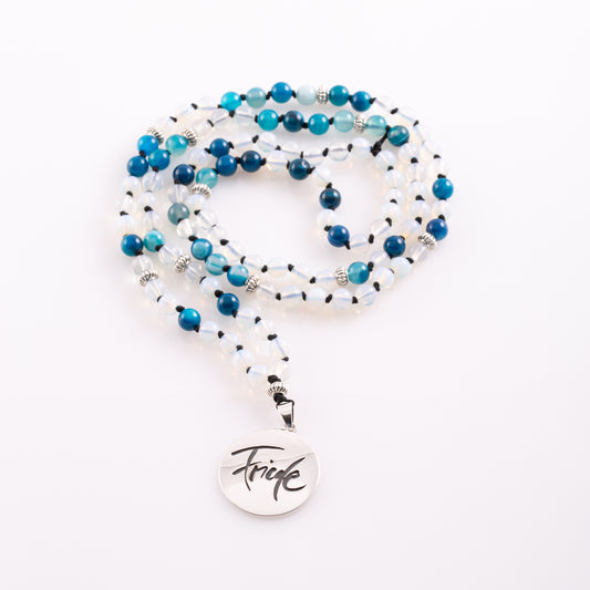 Friede-Mala (Rekonstruierter Mondstein/Achat blau)