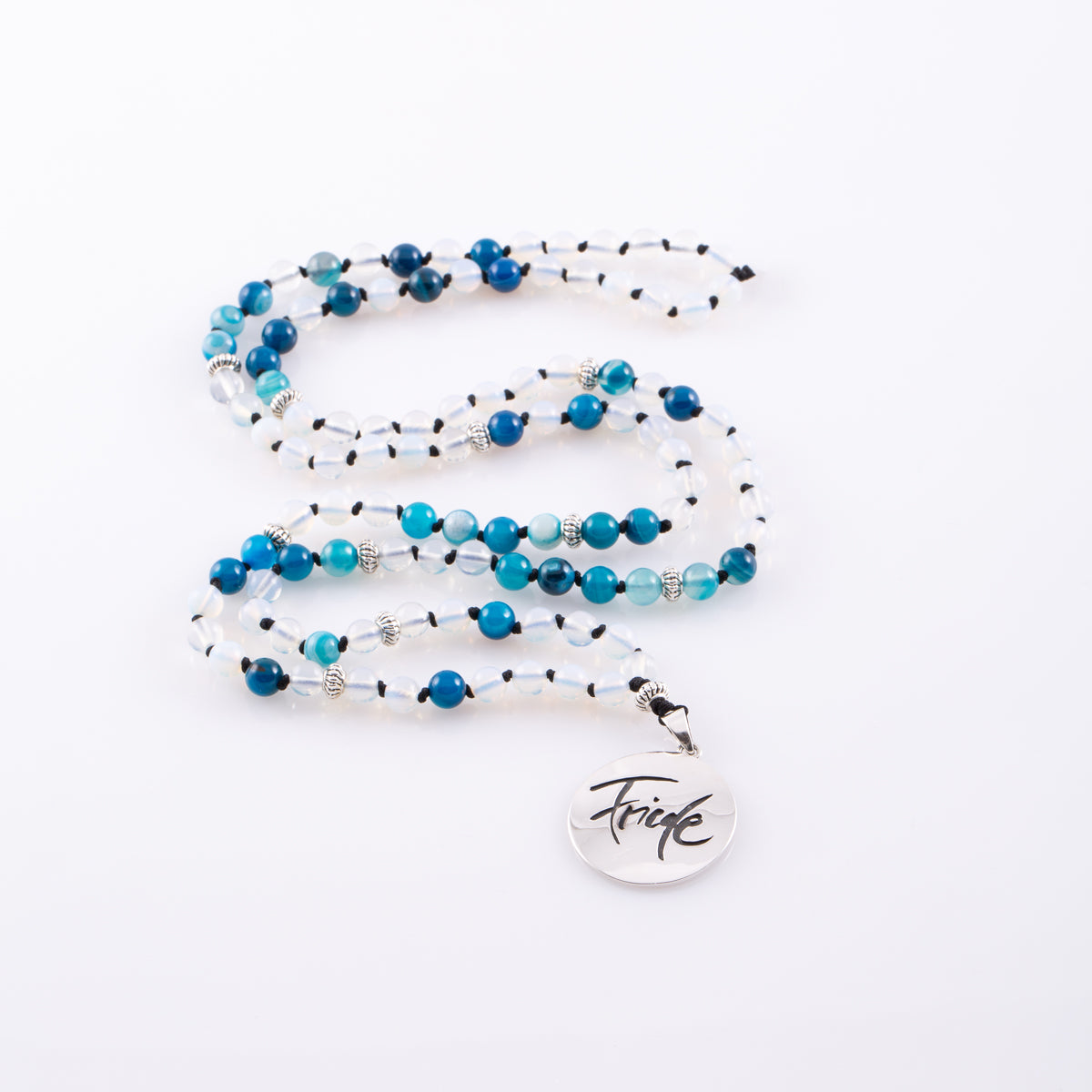 Friede-Mala (Rekonstruierter Mondstein/Achat blau)