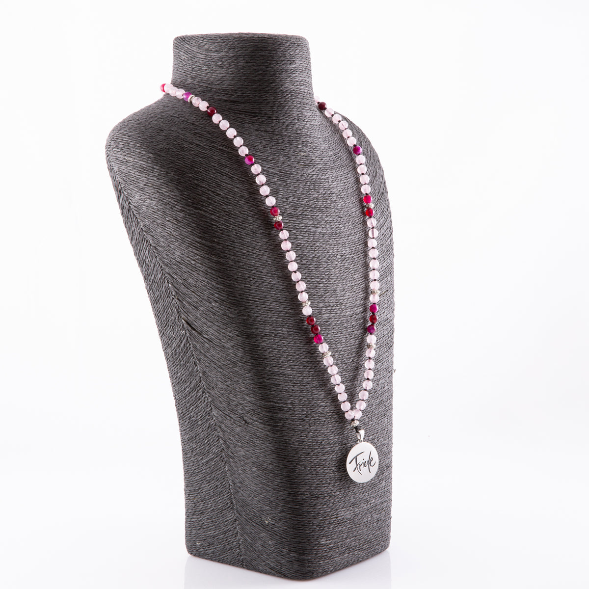 Friede-Mala (Rosenquarz/Achat rot)