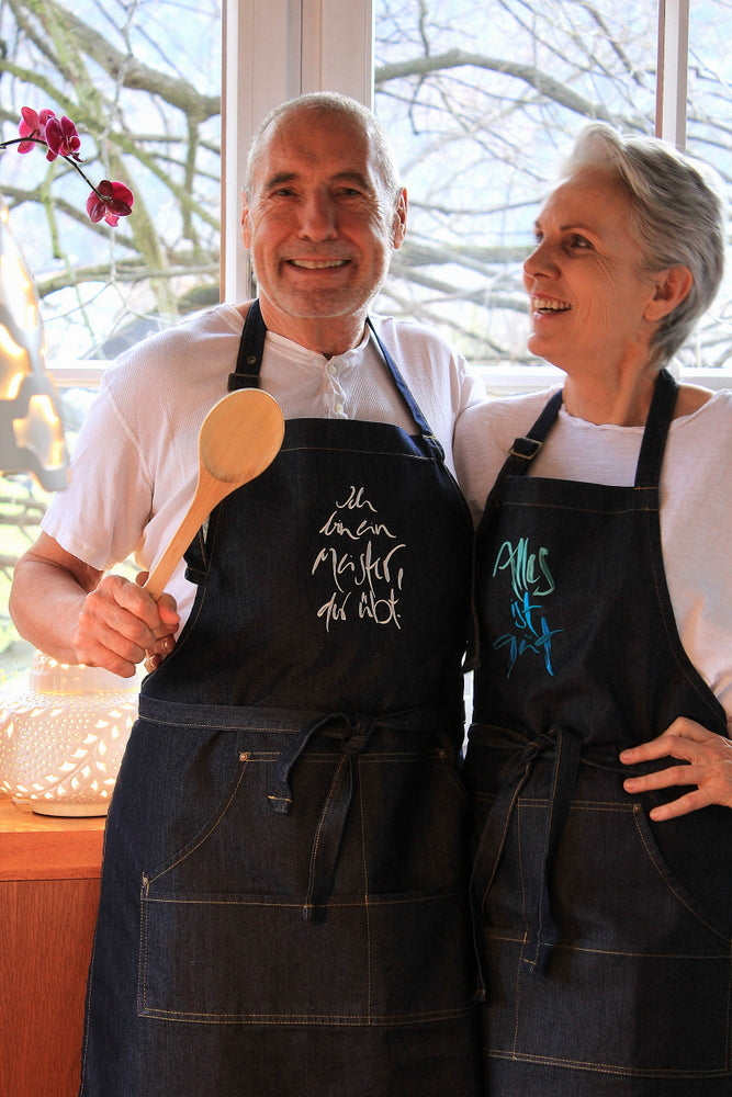 Denim-Schürze "Alles ist gut"