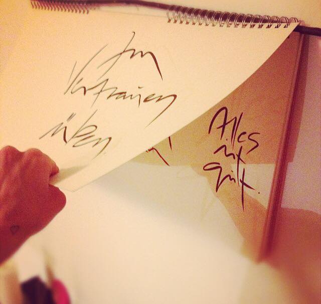 Sign-Mappe "anfangen"