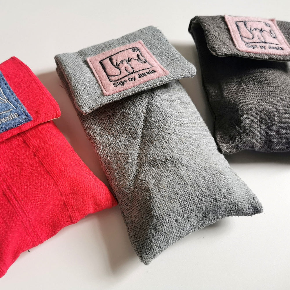 3 Stempel aus Nussholz (Bauernleinen)