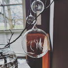 Glaskugel "Stille" klar, ca. 10 cm