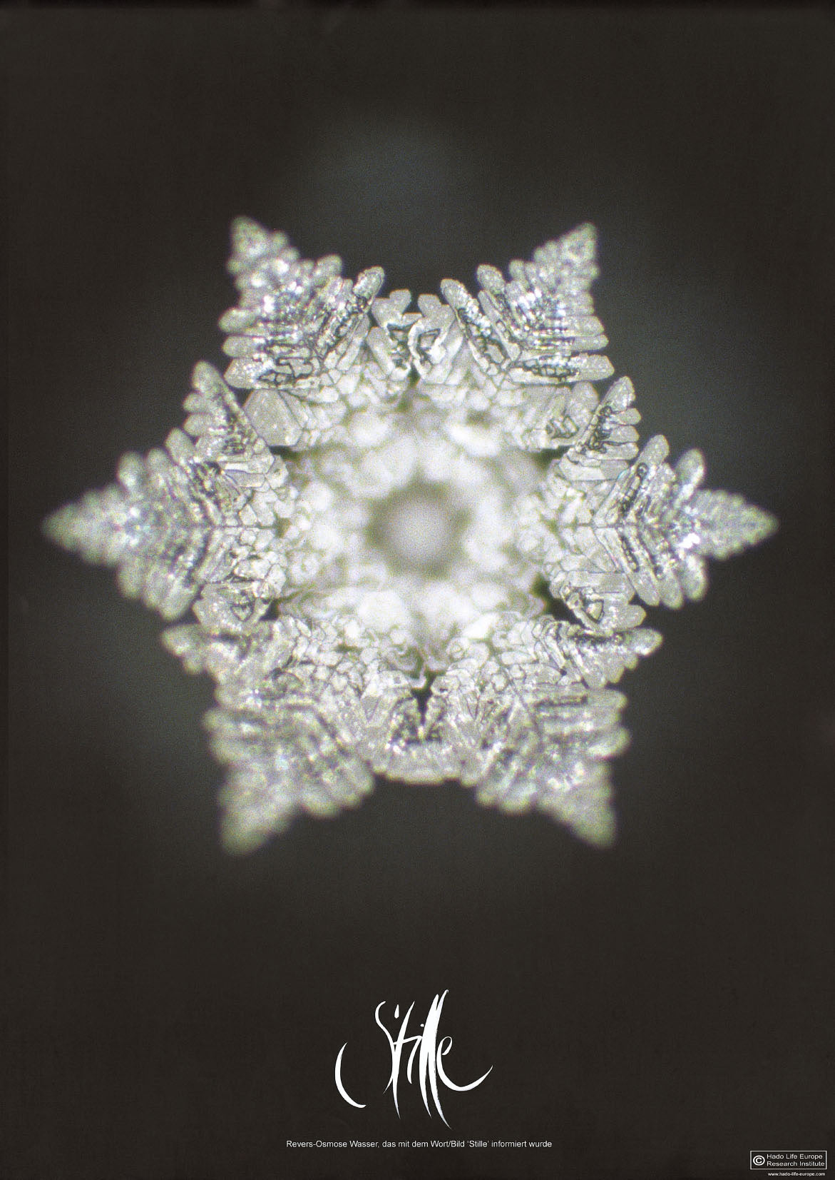 Glaskugel "Stille" klar, ca. 10 cm