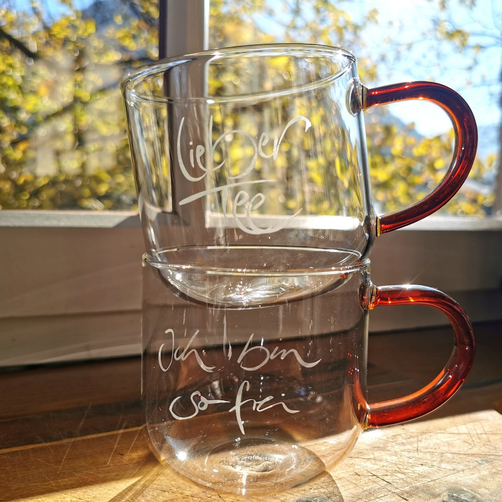 Teetasse "Ich bin so frei" - mundgeblasen