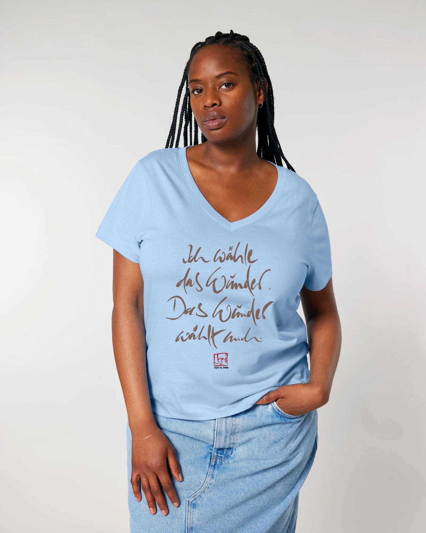 Damen-T-Shirt "Ich wähle das Wunder..."
