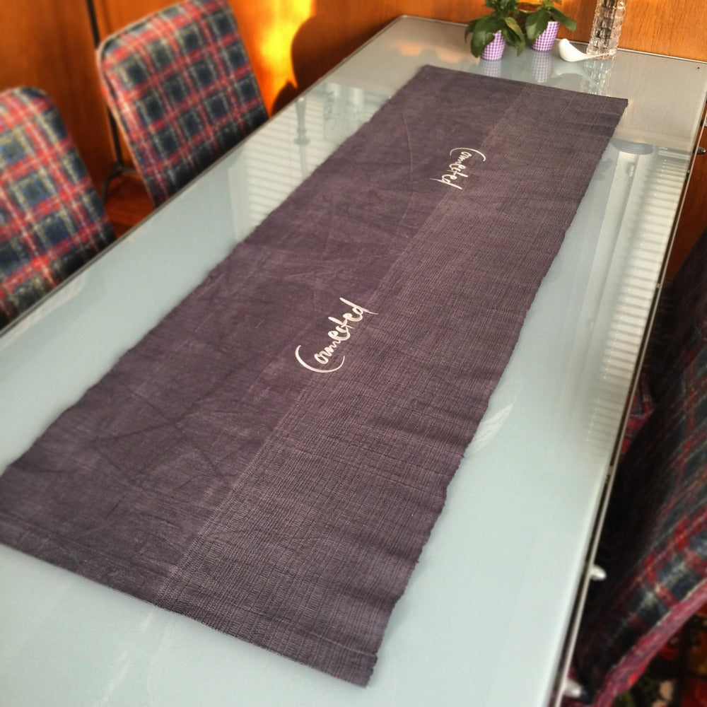 Tischläufer "Connected" Bauernleinen