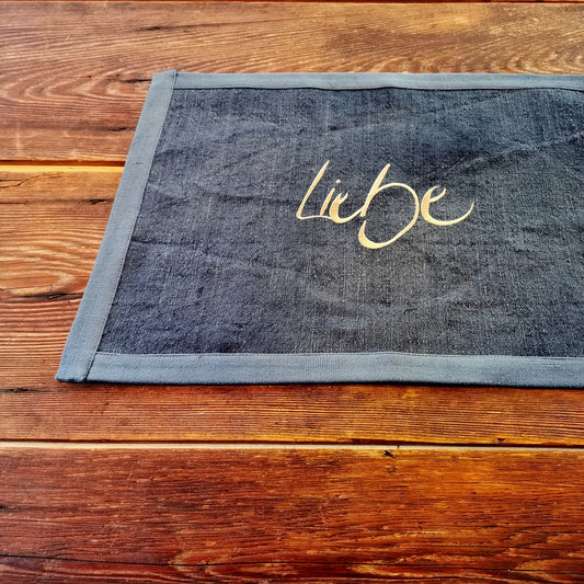 Tischset "Liebe" Bauernleinen