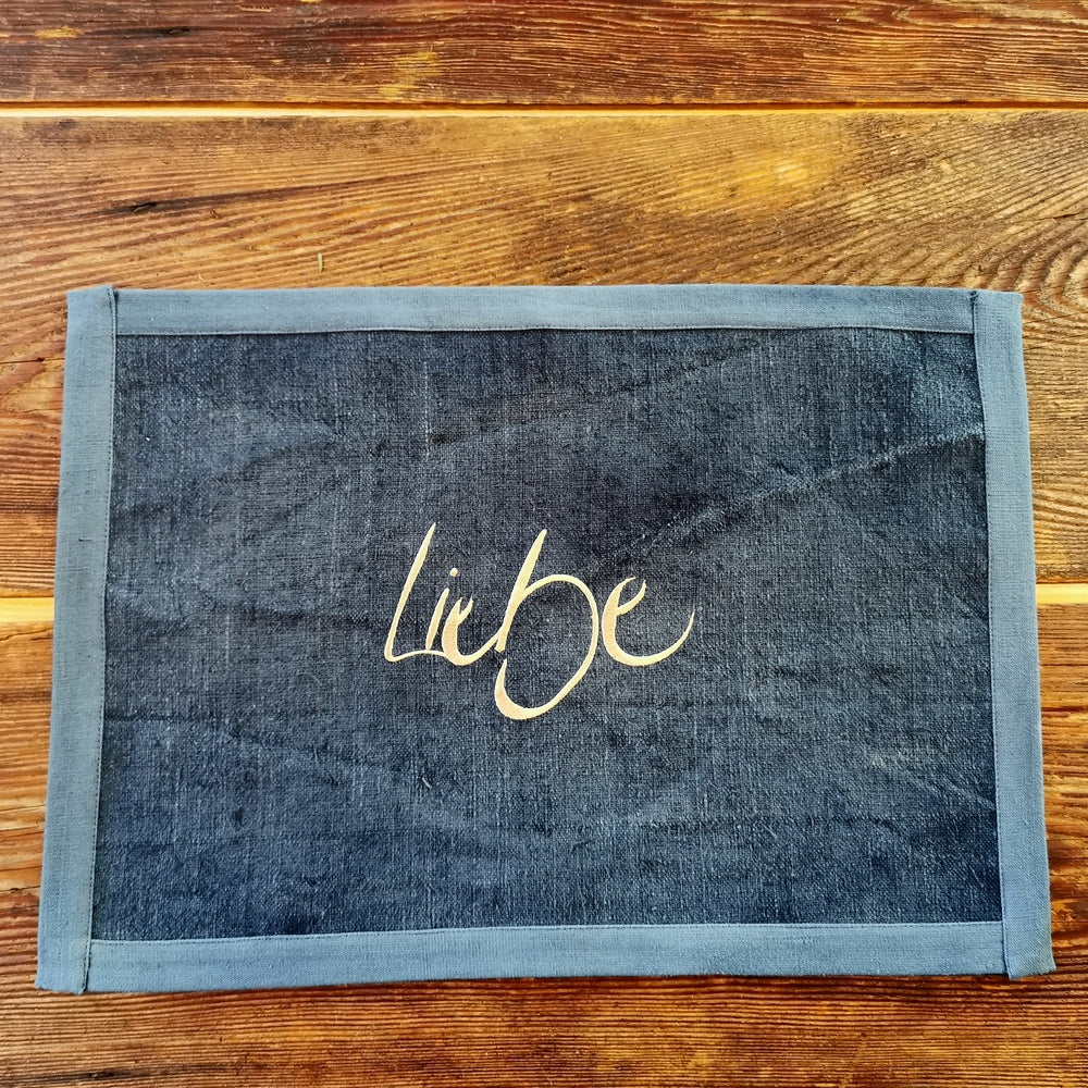 Tischset "Liebe" Bauernleinen