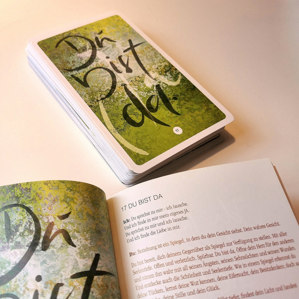 WIR-Karten-Set + WIR-Bauernleinentasche - Grau/gestreift