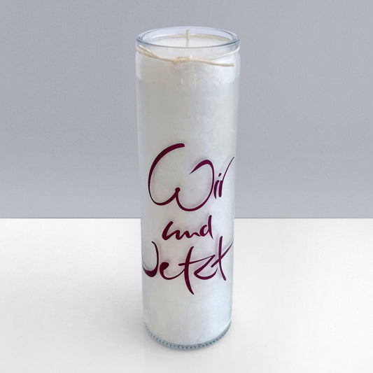 SignKerze "Wir und Jetzt"