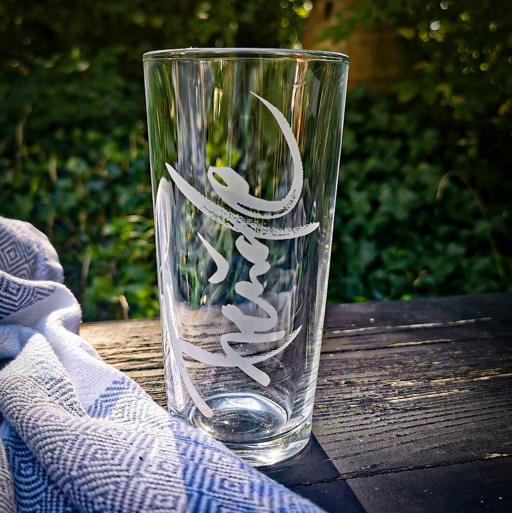 WasserGlas Medium "Freude"