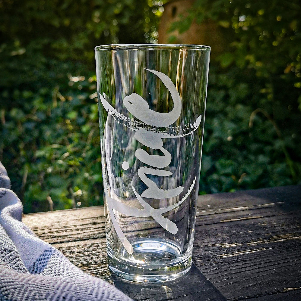 WasserGlas Medium "Friede"