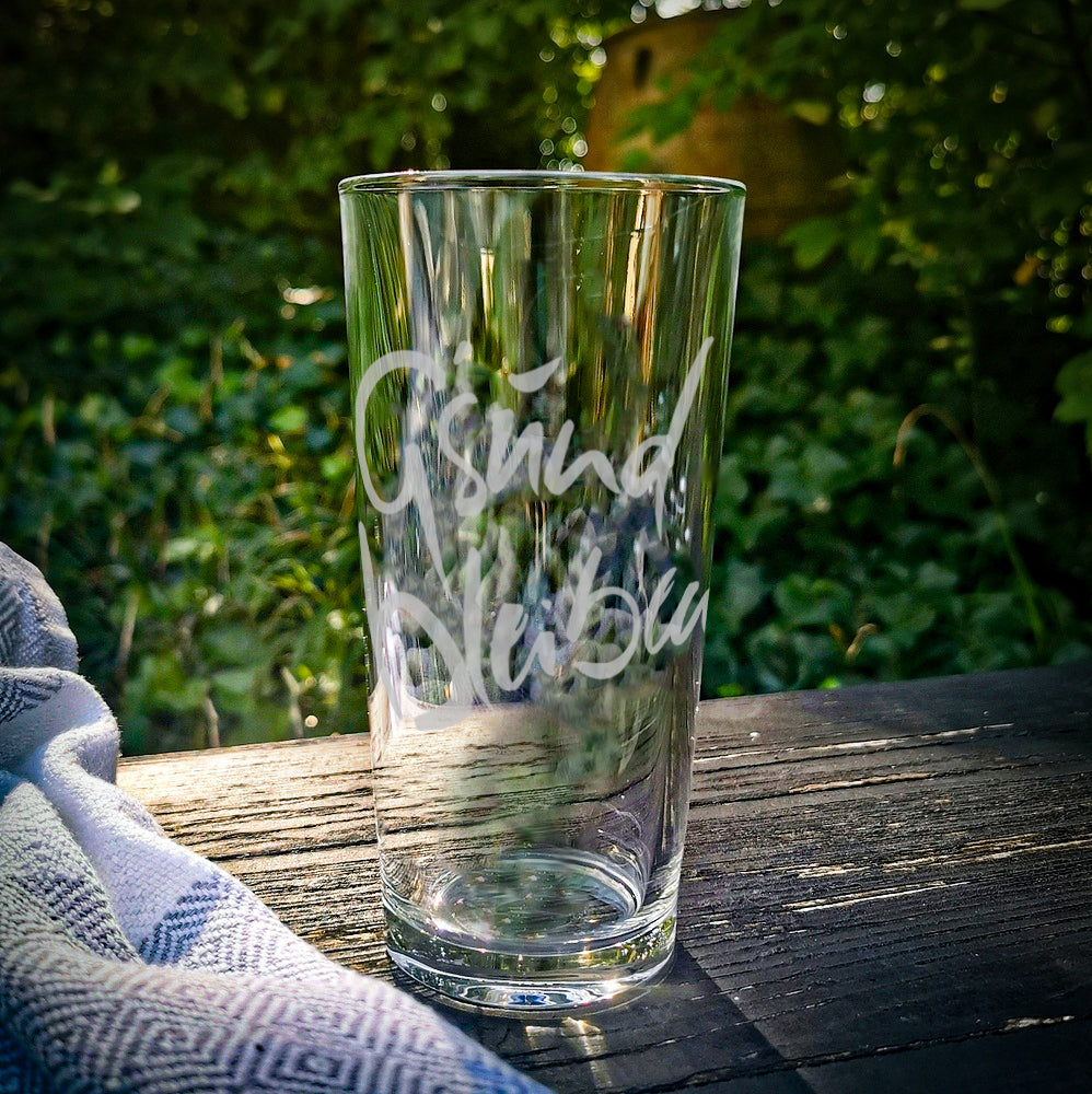 WasserGlas Medium "G'sund bleiben"