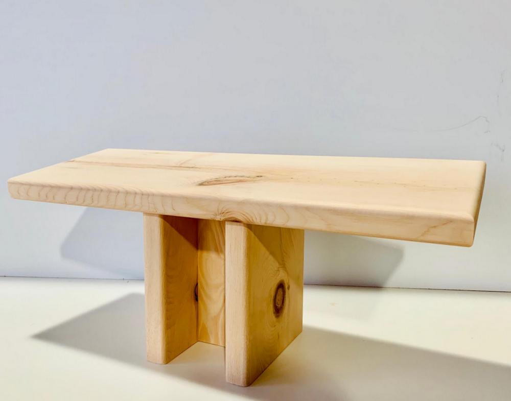 Zirbenholz-MeditationsHocker "connected"