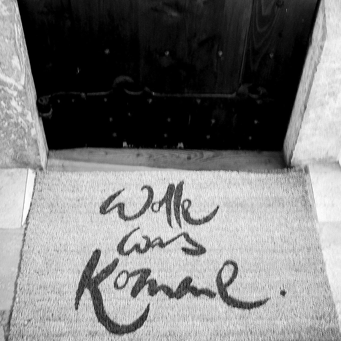 Fußmatte "Wolle was komme" Violett