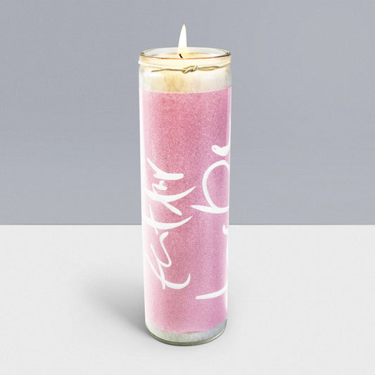 SignKerze "Zeit für Liebe"