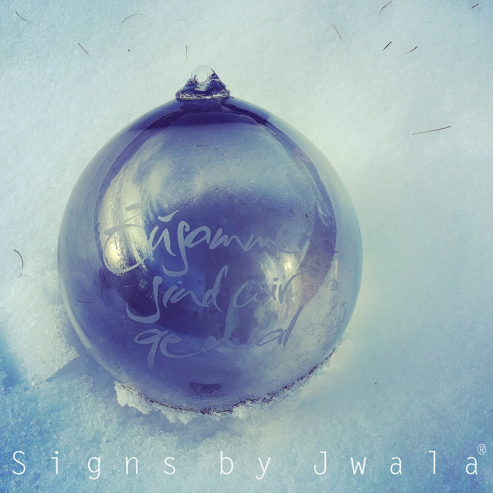 XL-Glaskugel "Zusammen sind wir genial"