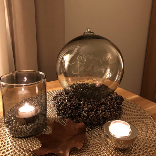 XL-Glaskugel "Zusammen sind wir genial"