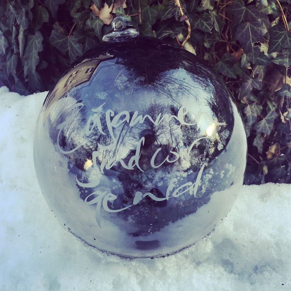 XL-Glaskugel "Zusammen sind wir genial"