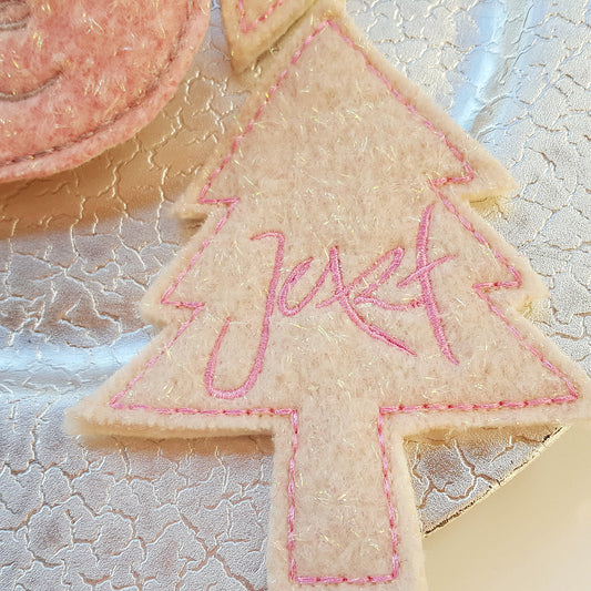 Anhänger Baum "Jetzt" Hellrosa