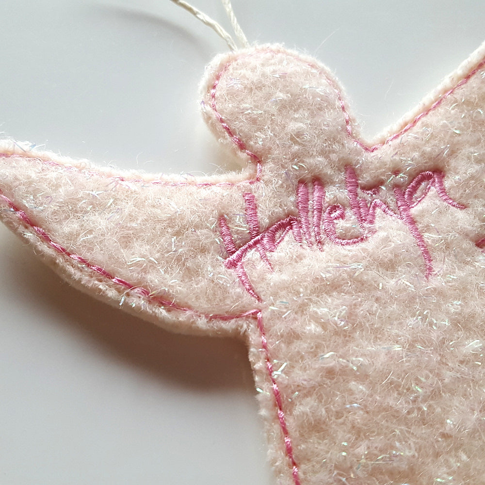 Anhänger Engel "Halleluja" Hellrosa