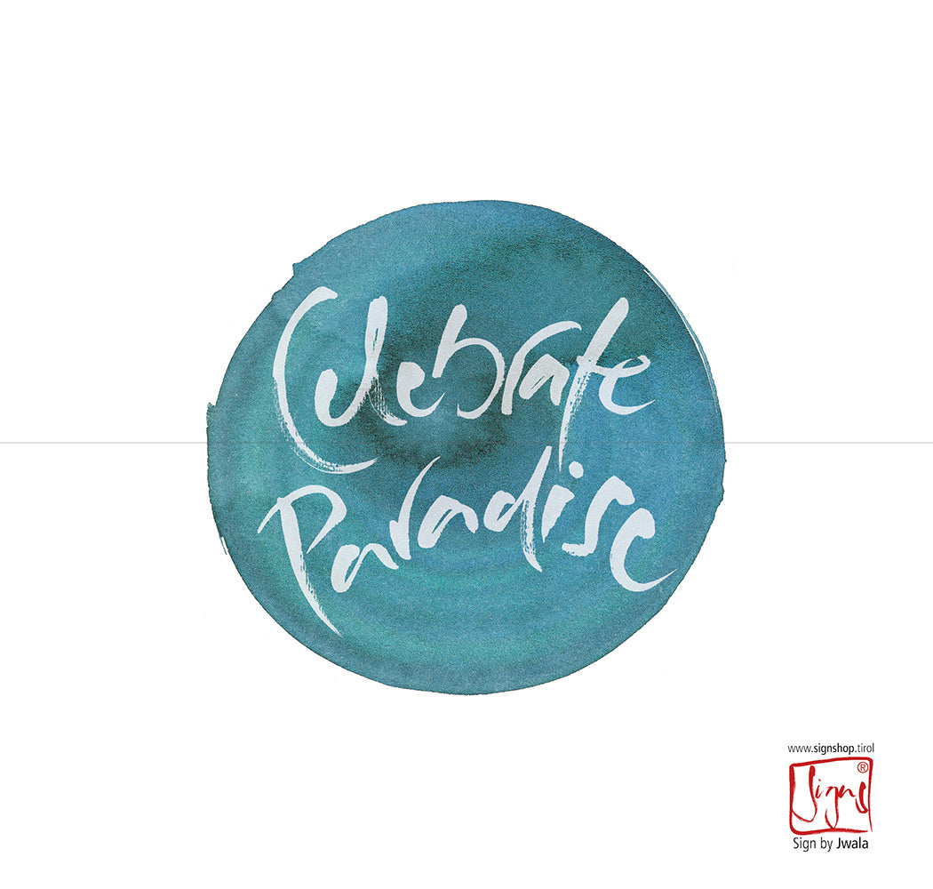 10 Klappkarten "Celebrate Paradise"