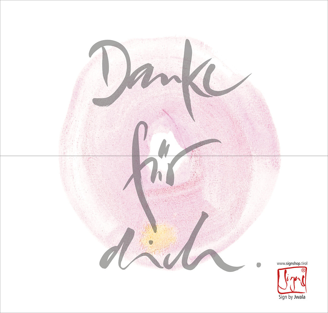 Klappkarte "Danke für dich"