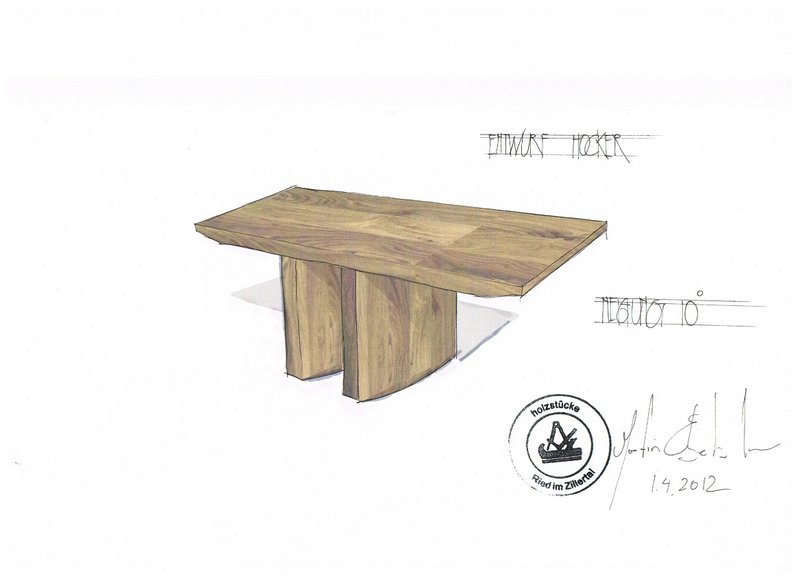 Zirbenholz-Meditationshocker "Stille"