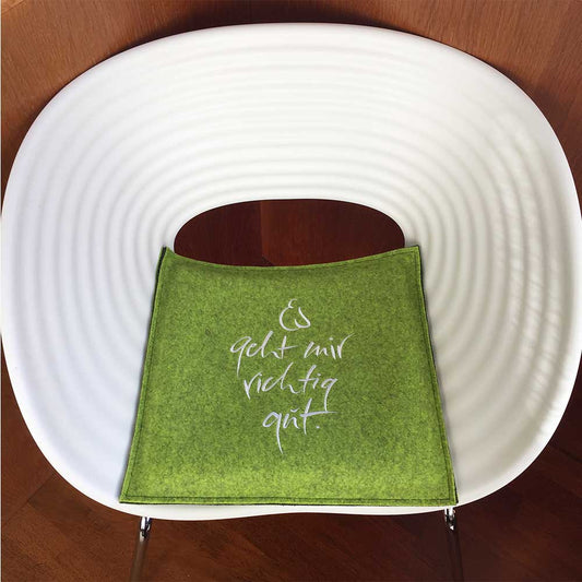 Flachkissen "Es geht mir richtig gut"