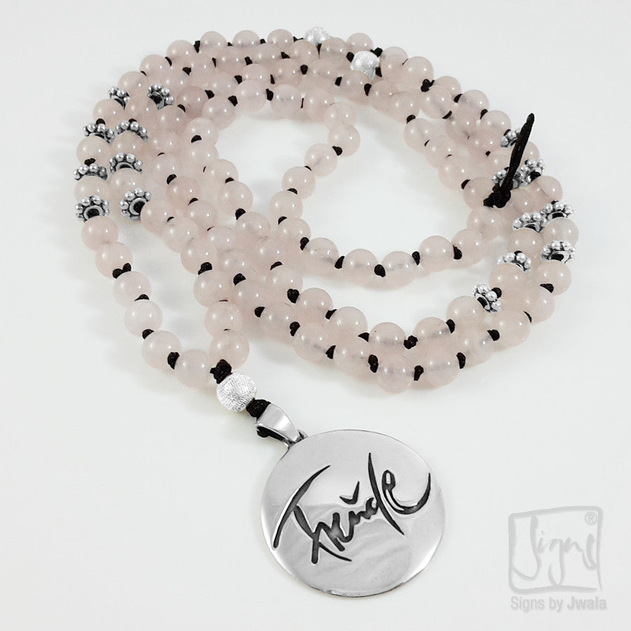 Freude-Mala (Rosenquarz)