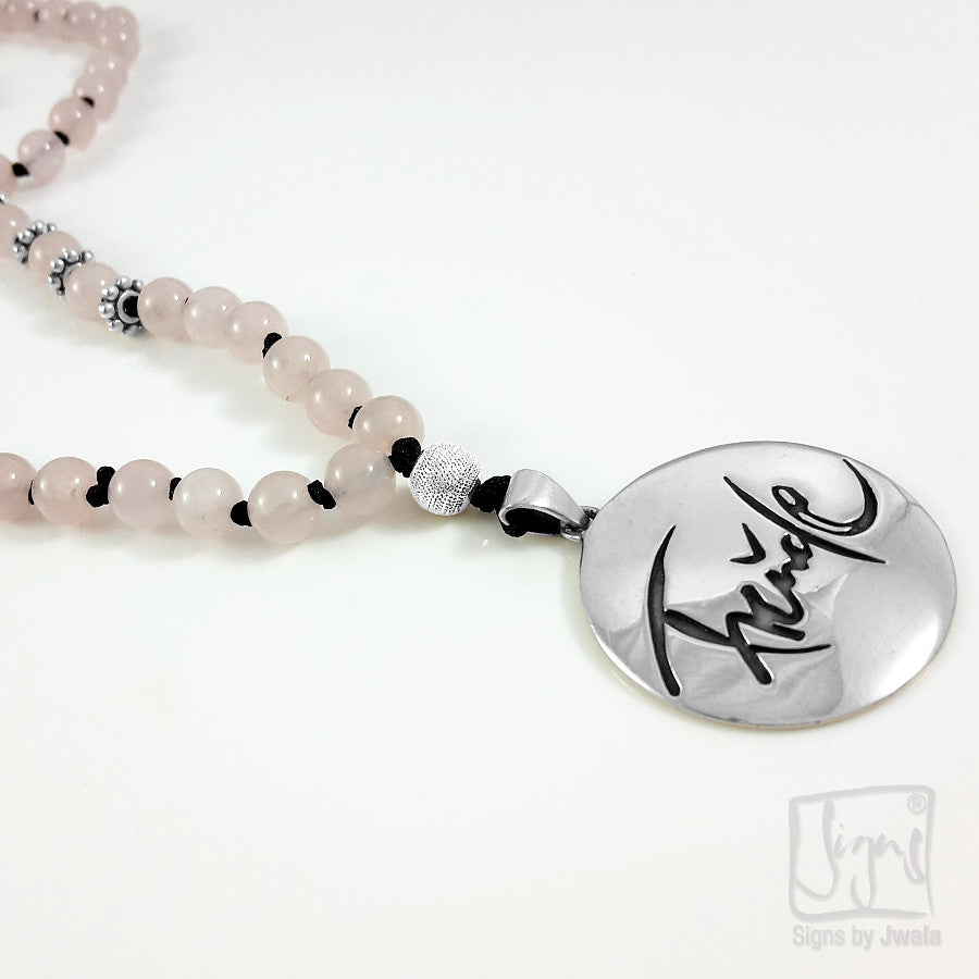 Freude-Mala (Rosenquarz)