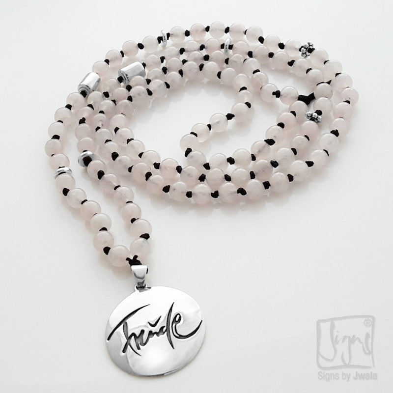 Freude-Mala (Rosenquarz)