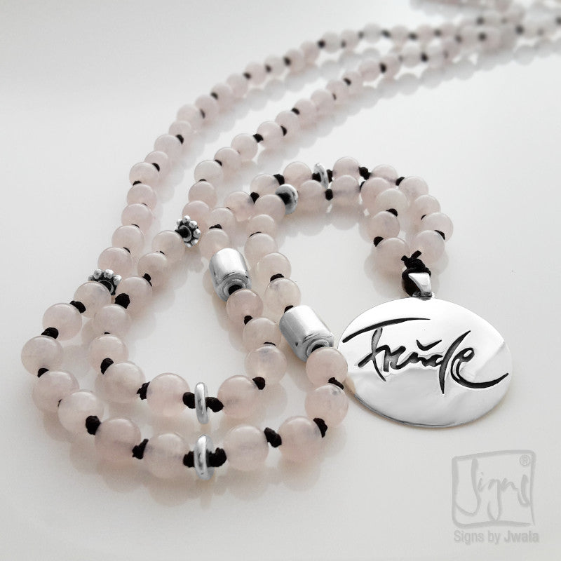 Freude-Mala (Rosenquarz)