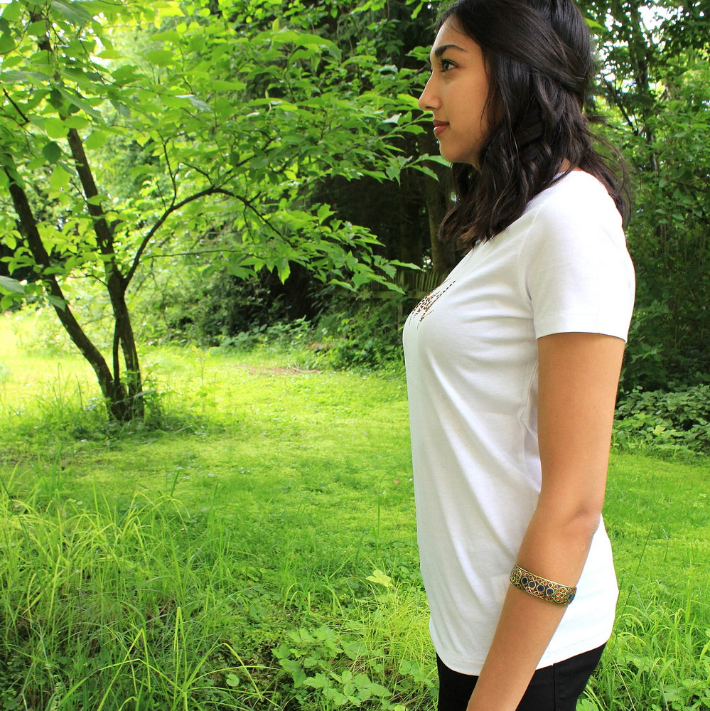 T-Shirt "Freude" mit Swarovski-Kristallen