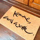 Fußmatte "Komme, was wolle" Schwarz