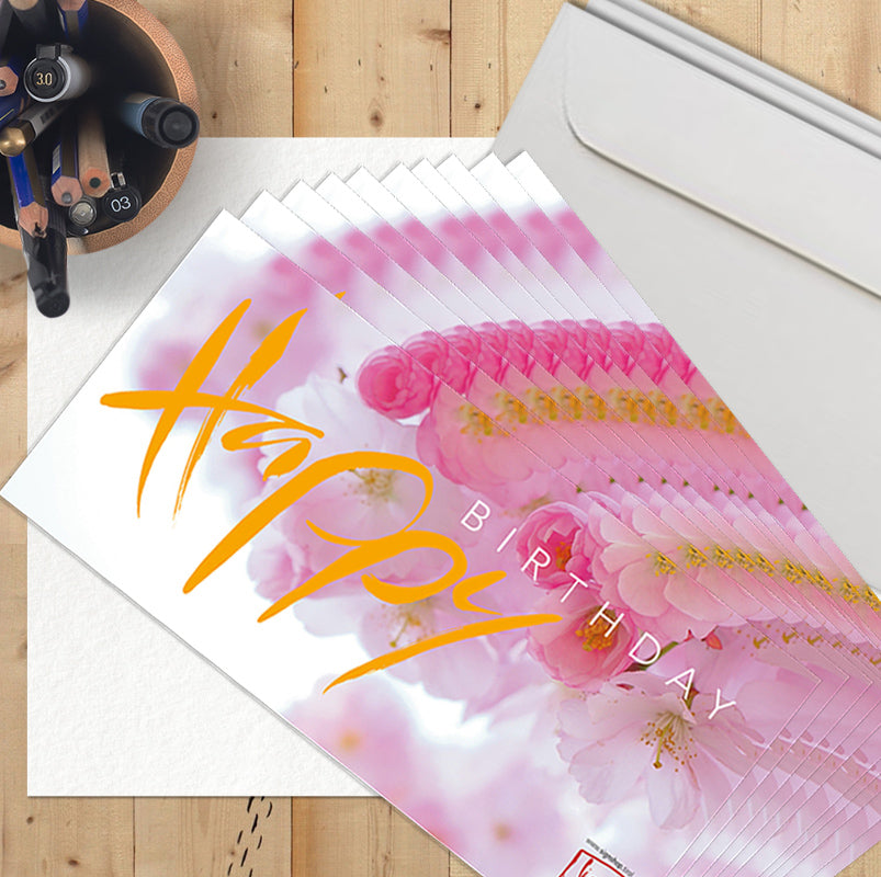 10 Klappkarten "Happy Birthday" 3
