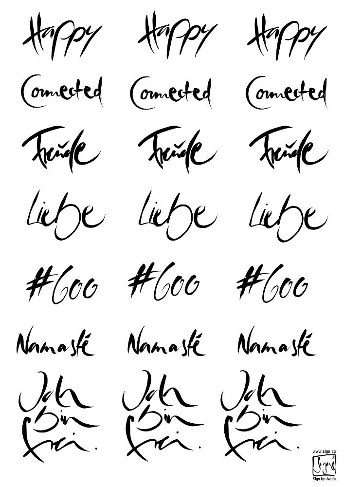 Hauttattoos Signs by Jwala®