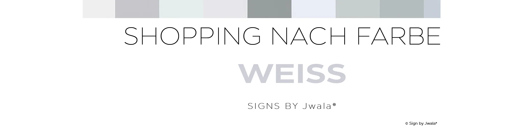 Das Bild zeigt eine sanfte, helle Komposition in Weißtönen, die für Klarheit, Reinheit und Leichtigkeit steht – passend zur Farbwelt Weiß im Sign Shop Tirol.