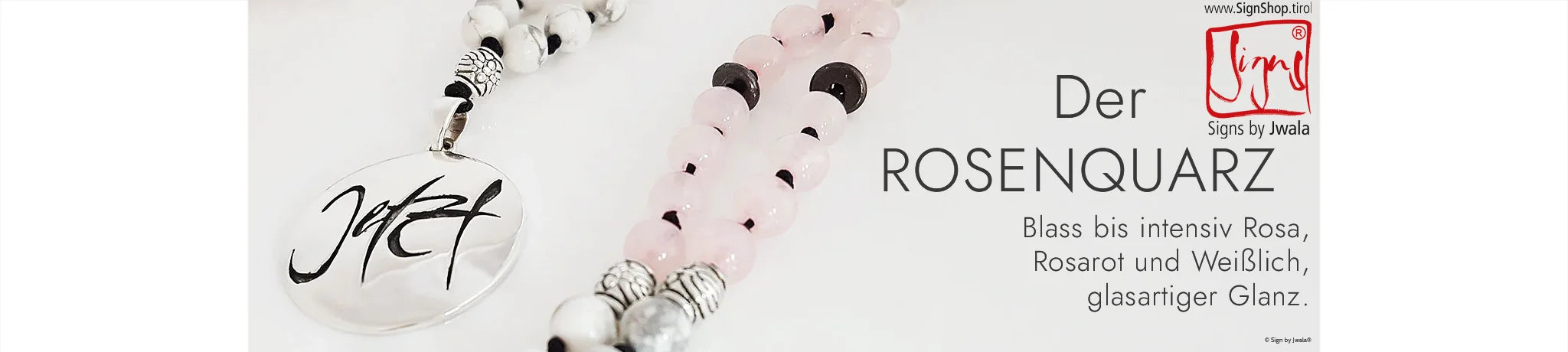 DER ROSENQUARZ: Zart bis intensiv rosa, rosarot oder weißlich, mit einem sanft glasartigen Glanz – voller Liebe und Wärme.